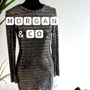 Morgan & Co. Metallic bodycon dress - Small